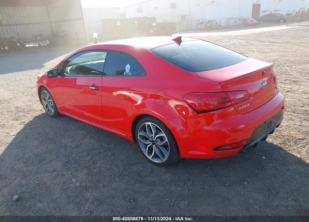 2016 KIA FORTE KOUP SX VIN: KNAFZ6A32G5631337