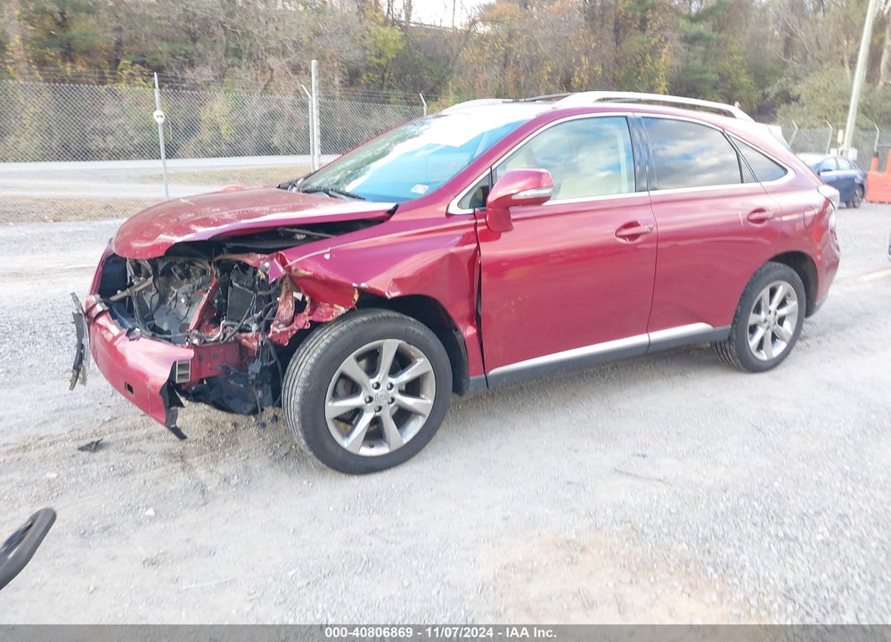 2012 LEXUS RX 350 VIN: 2T2ZK1BA7CC069996
