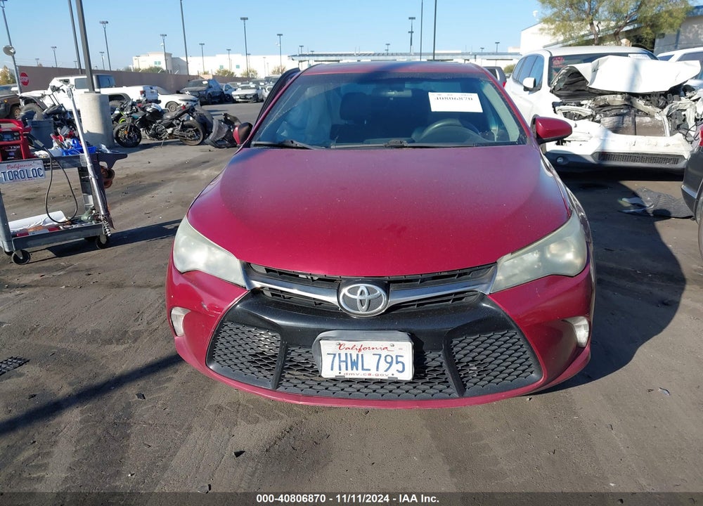 2015 TOYOTA CAMRY SE VIN: 4T1BF1FK8FU883249