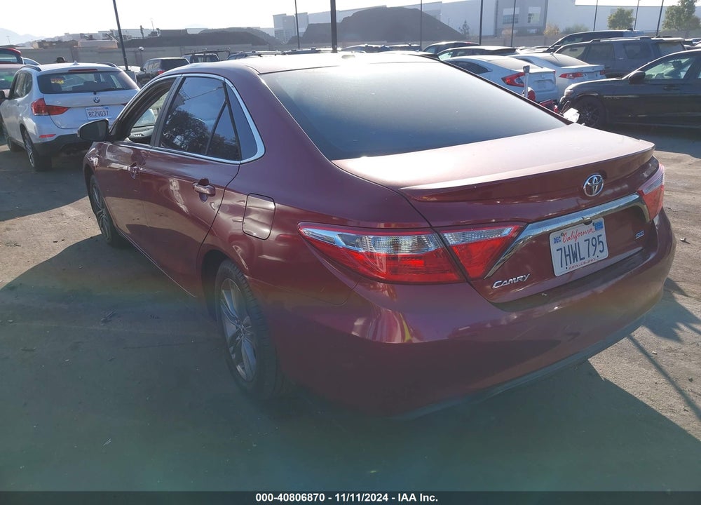 2015 TOYOTA CAMRY SE VIN: 4T1BF1FK8FU883249
