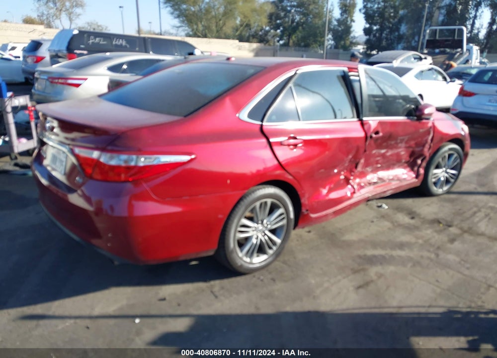 2015 TOYOTA CAMRY SE VIN: 4T1BF1FK8FU883249