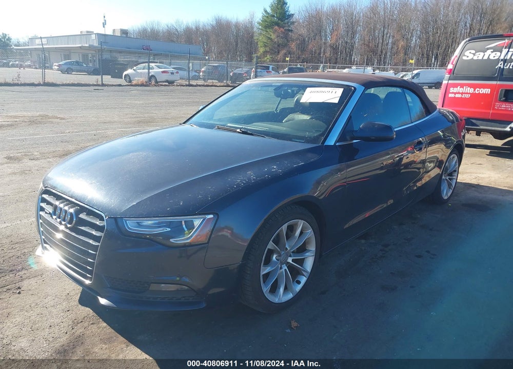 2013 AUDI A5 2.0T PREMIUM VIN: WAULFAFH9DN002639