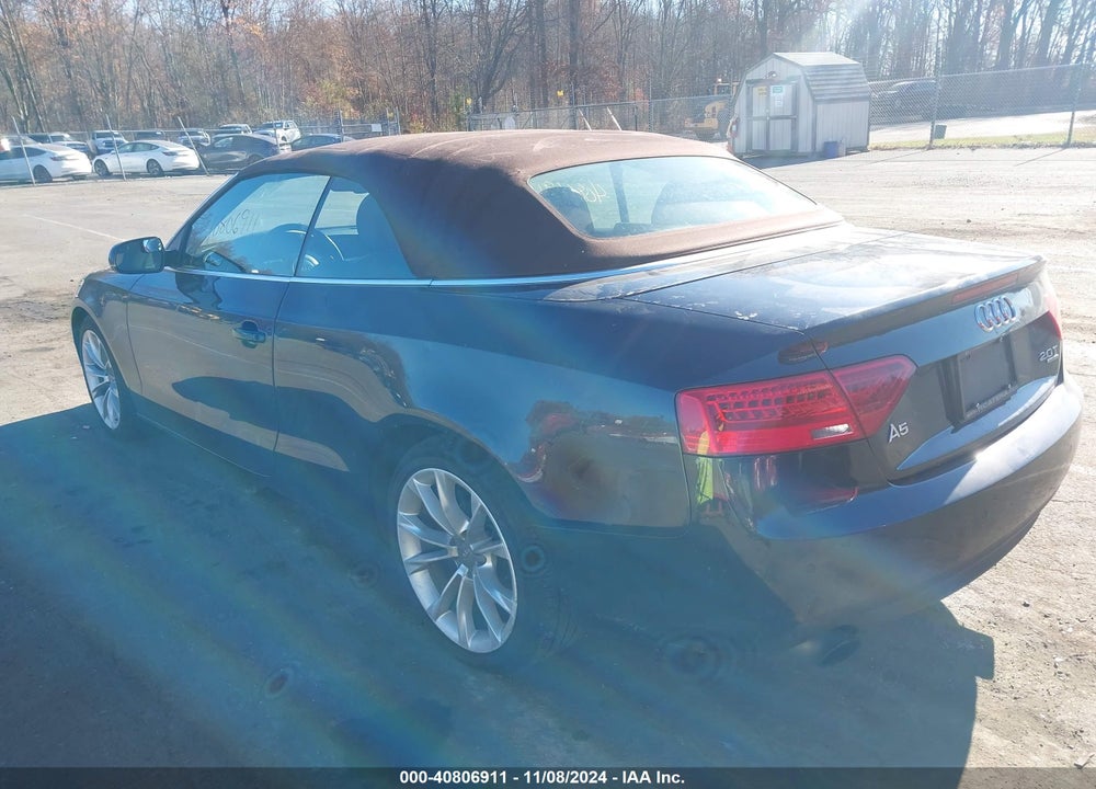 2013 AUDI A5 2.0T PREMIUM VIN: WAULFAFH9DN002639