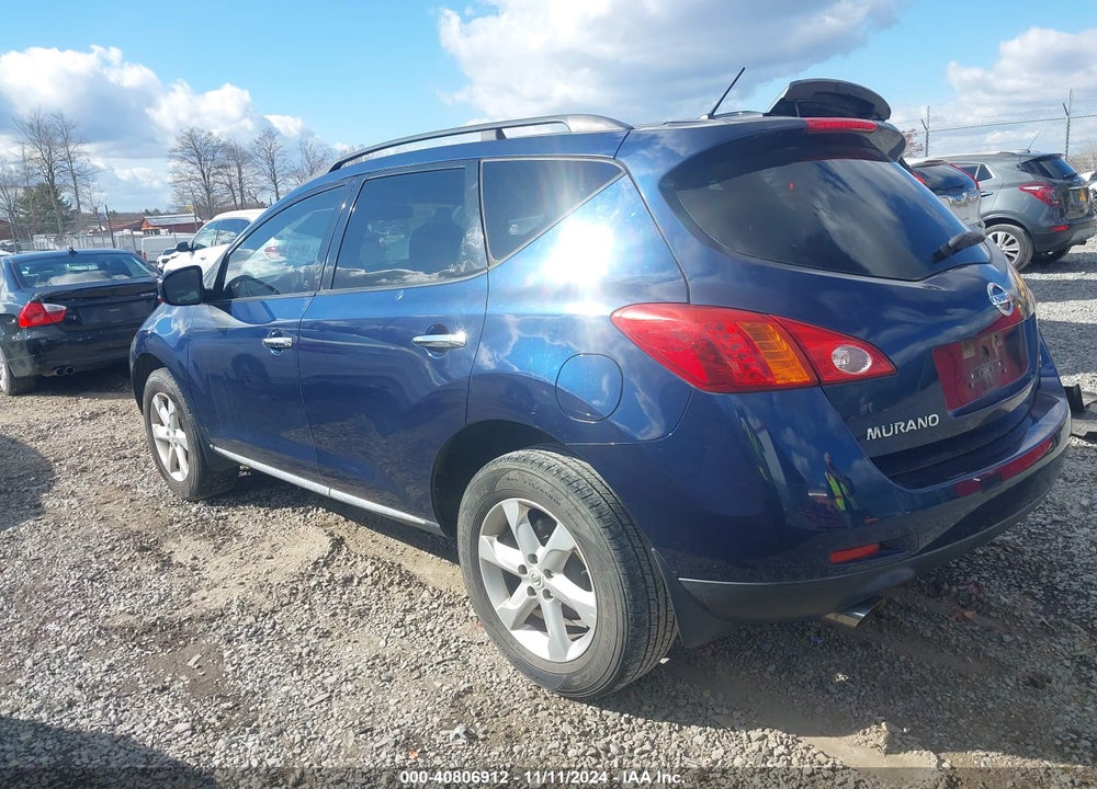 2009 NISSAN MURANO S VIN: JN8AZ18W59W118939