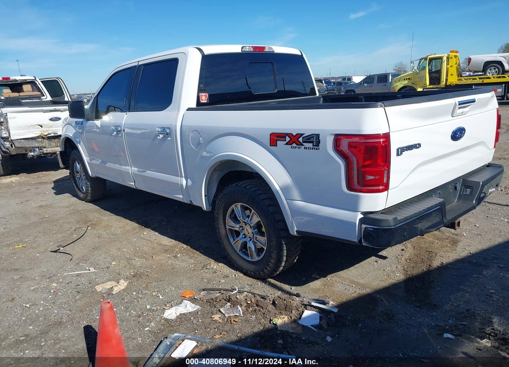 2015 FORD F-150 LARIAT VIN: 1FTEW1EP3FKE80449