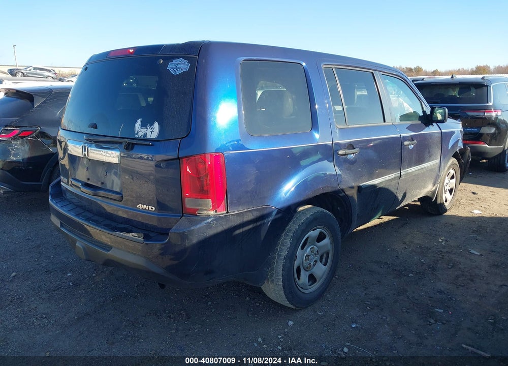 2014 HONDA PILOT VIN: 5FNYF4H22EB031631