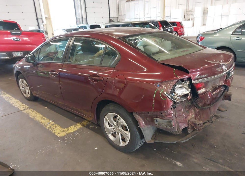 2013 HONDA CIVIC LX VIN: 2HGFB2F54DH573750