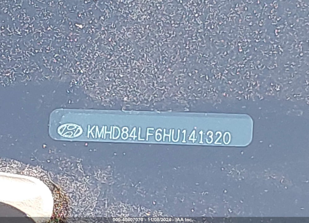 2017 HYUNDAI ELANTRA SE VIN: KMHD84LF6HU141320