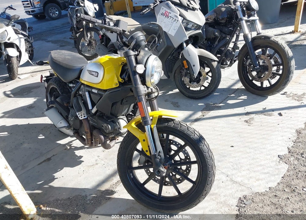 2015 DUCATI SCRAMBLER 800 VIN: ML015ANM3FT000640