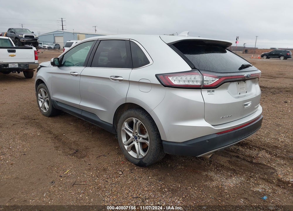 2015 FORD EDGE TITANIUM VIN: 2FMTK3K94FBB61412