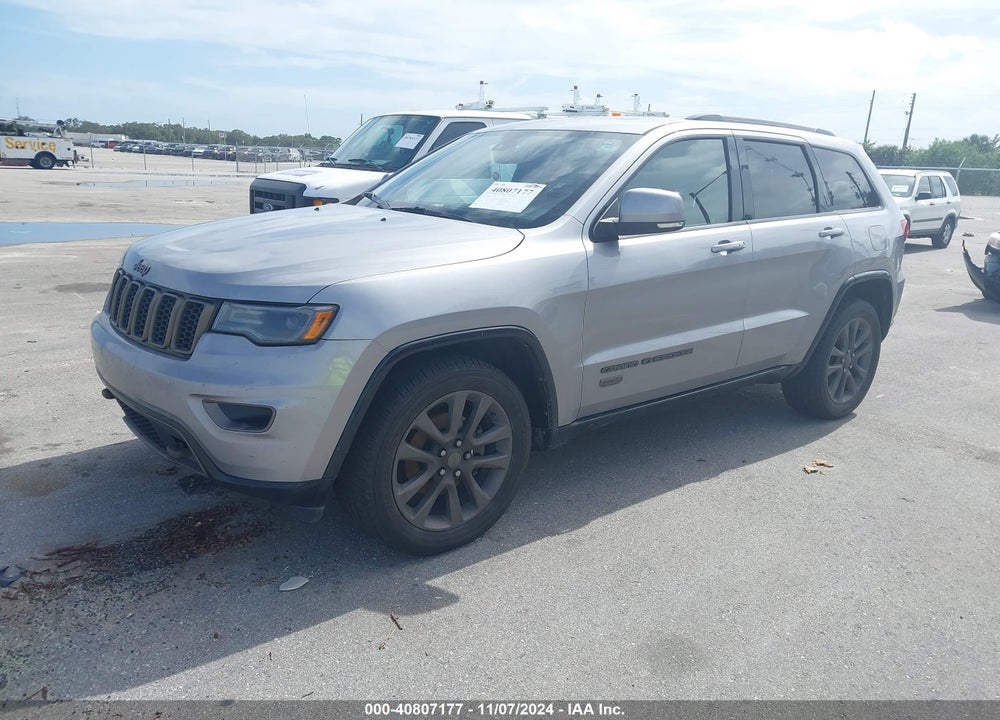 2016 CHEROKEE JEEP GRAND  LIMITED 75TH ANNIVERSARY VIN: 1C4RJFBG4GC412089
