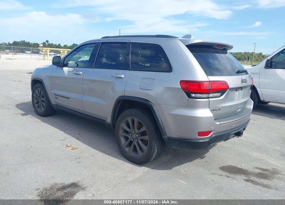 2016 CHEROKEE JEEP GRAND  LIMITED 75TH ANNIVERSARY VIN: 1C4RJFBG4GC412089
