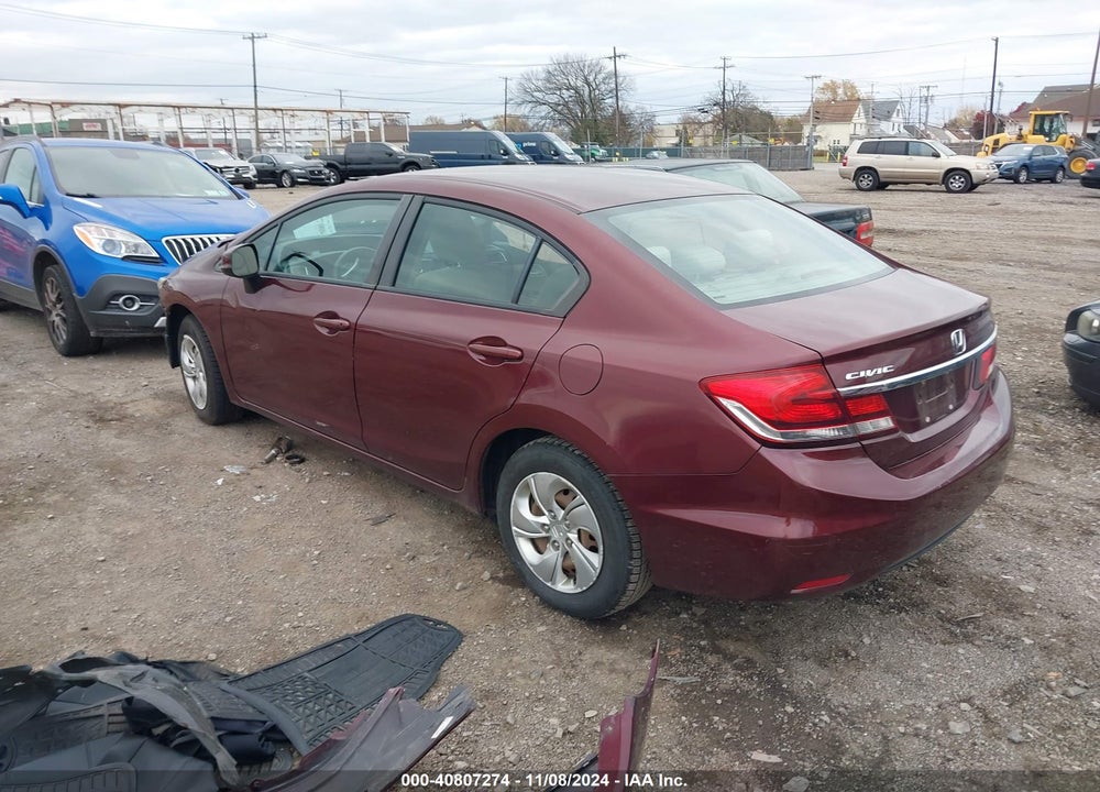 2013 HONDA CIVIC LX VIN: 2HGFB2F55DH600146