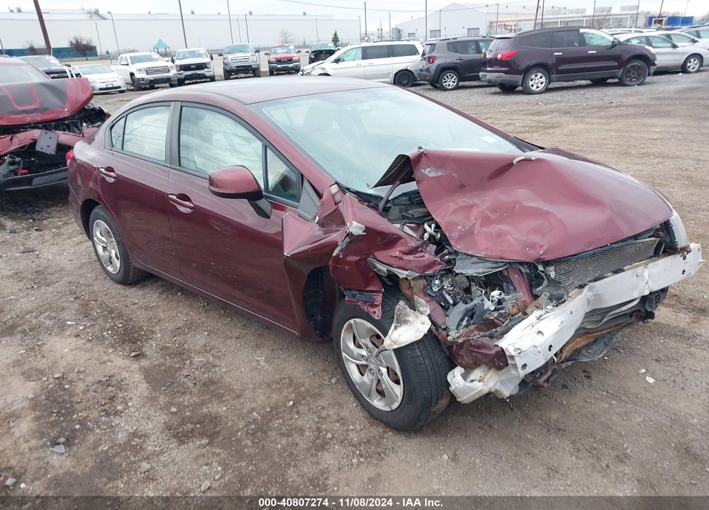 2013 HONDA CIVIC LX VIN: 2HGFB2F55DH600146