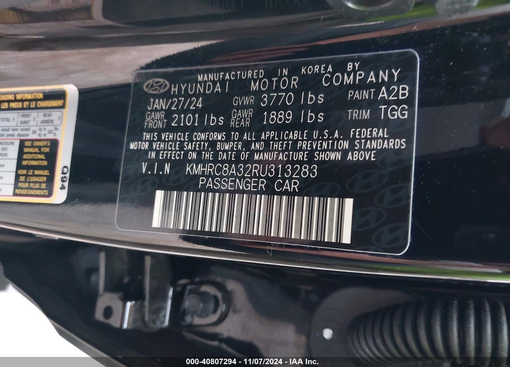 2024 HYUNDAI VENUE SEL VIN: KMHRC8A32RU313283