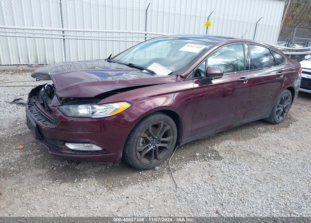 2018 FORD FUSION SE VIN: 3FA6P0HD7JR184485