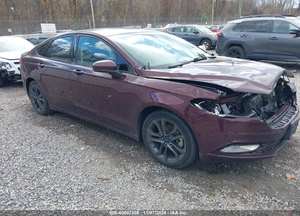 2018 FORD FUSION SE VIN: 3FA6P0HD7JR184485