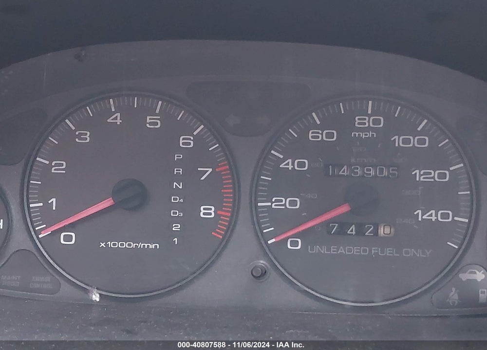 1998 ACURA INTEGRA GS VIN: JH4DC4466WS020652