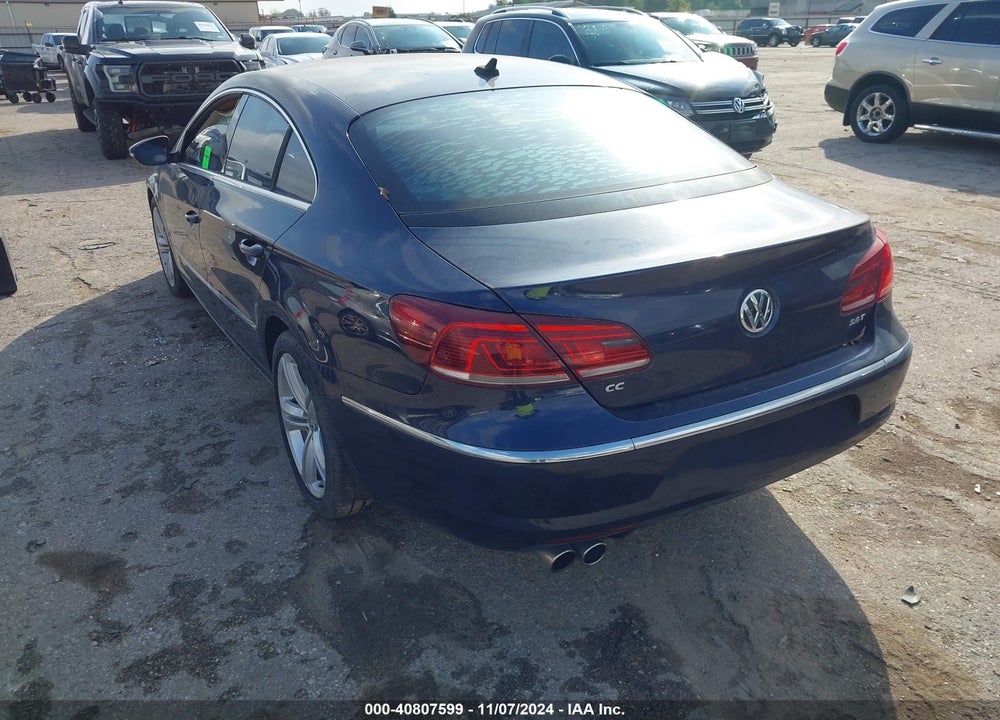 2013 VOLKSWAGEN CC 2.0T SPORT PLUS VIN: WVWBP7AN7DE501970