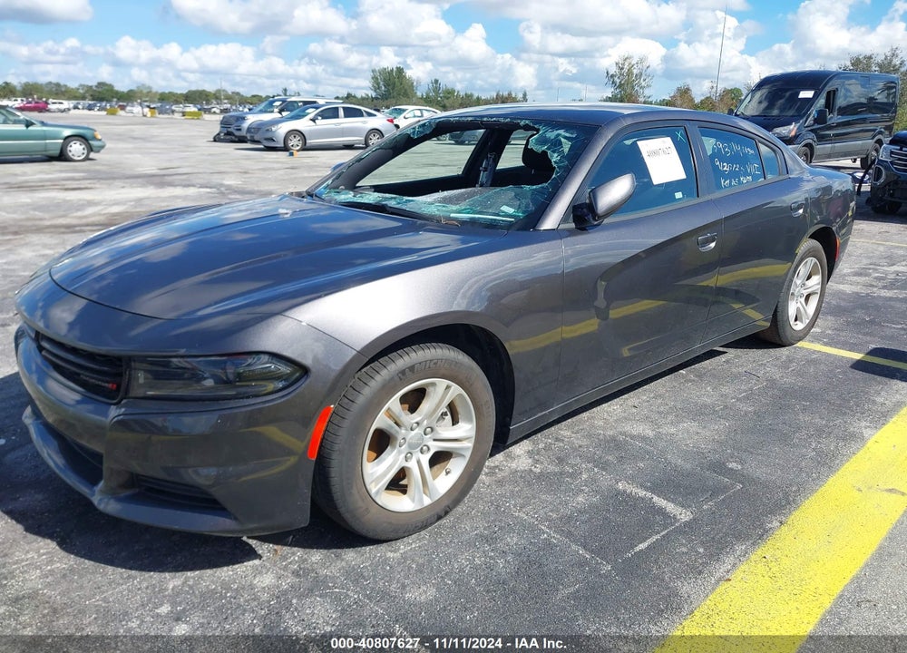 2022 DODGE CHARGER SXT RWD VIN: 2C3CDXBG4NH255925