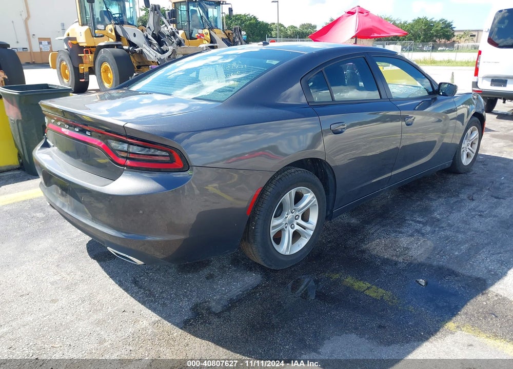 2022 DODGE CHARGER SXT RWD VIN: 2C3CDXBG4NH255925