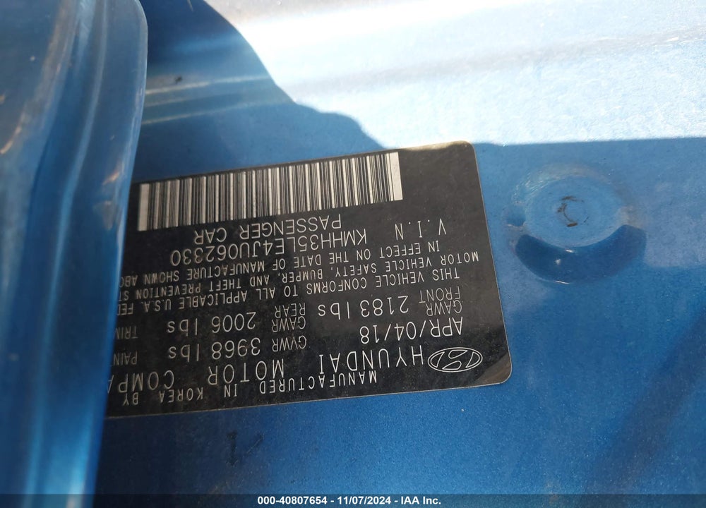 2018 HYUNDAI ELANTRA GT VIN: KMHH35LE4JU062330