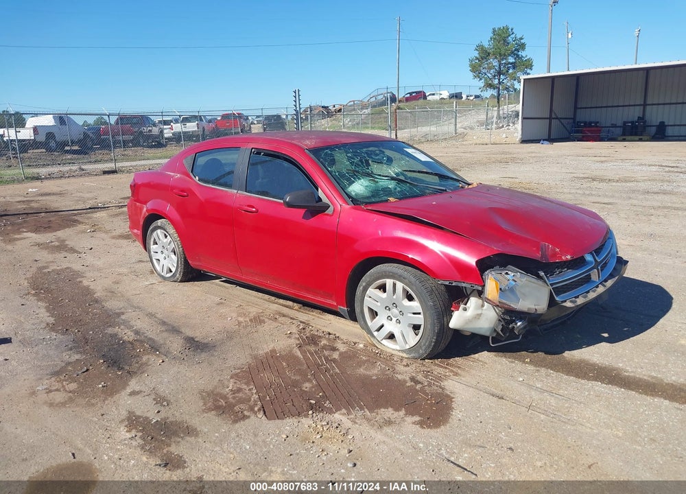 2013 DODGE AVENGER SE VIN: 1C3CDZAB6DN684040