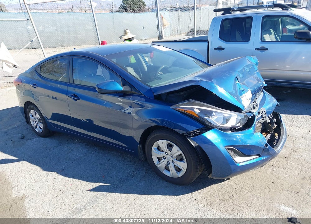 2016 HYUNDAI ELANTRA SE VIN: KMHDH4AE2GU483310