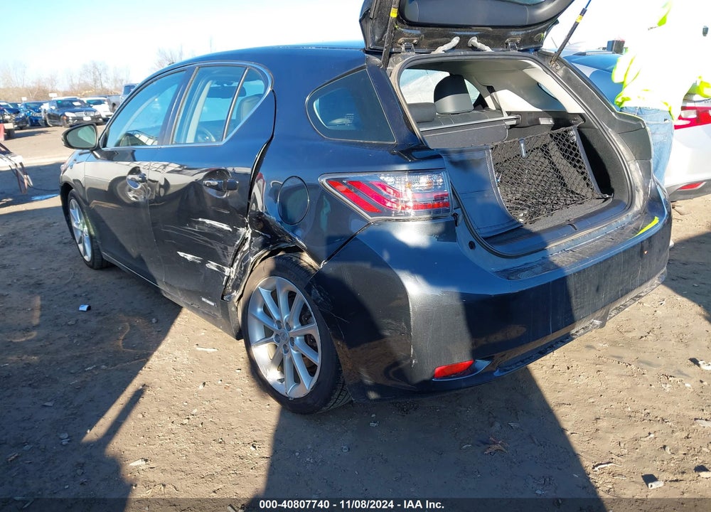 2011 LEXUS CT 200H PREMIUM VIN: JTHKD5BH4B2039953