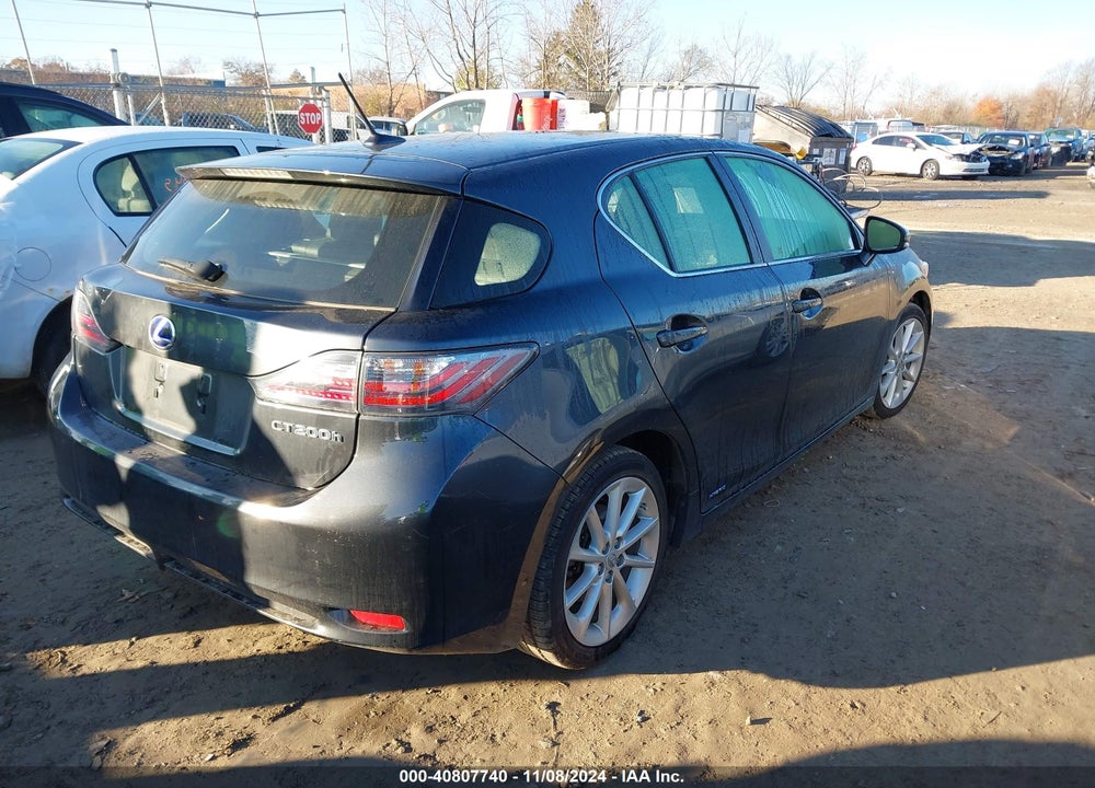 2011 LEXUS CT 200H PREMIUM VIN: JTHKD5BH4B2039953