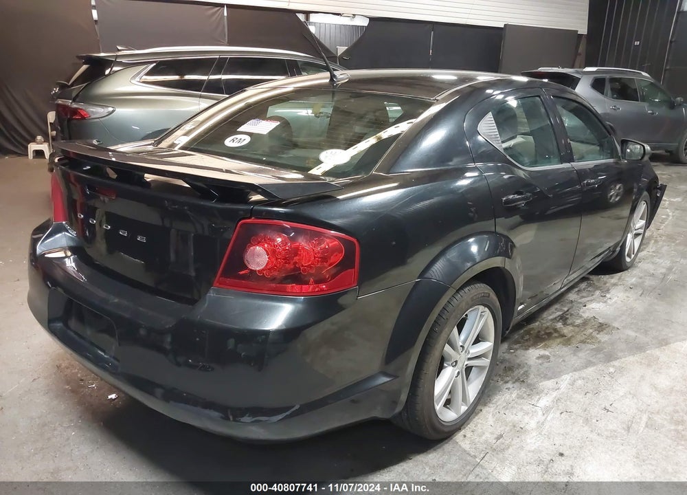 2011 DODGE AVENGER MAINSTREET VIN: 1B3BD1FG9BN506716