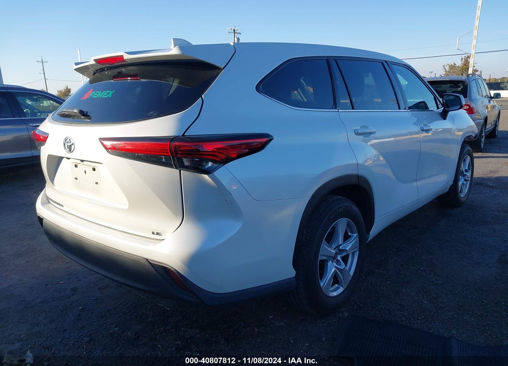 2020 TOYOTA HIGHLANDER LE VIN: 5TDZZRAH3LS508163