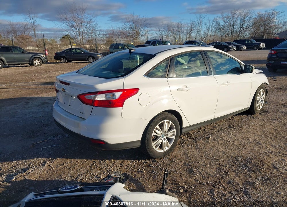 2012 FORD FOCUS SEL VIN: 1FAHP3H22CL358277