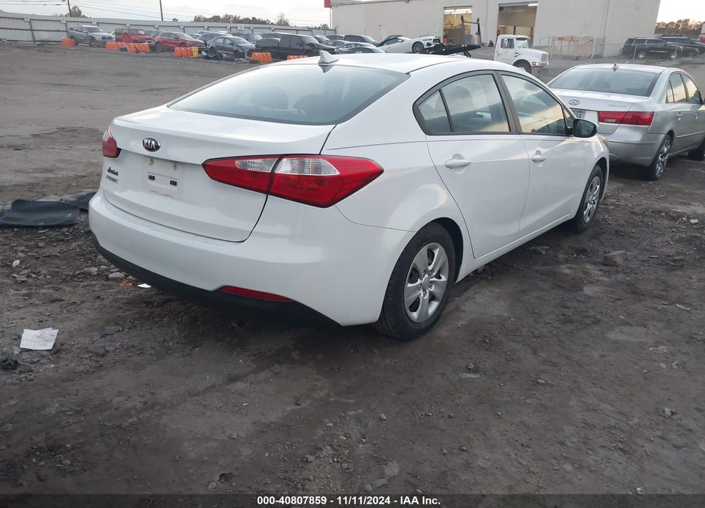 2016 KIA FORTE LX VIN: KNAFK4A60G5496376