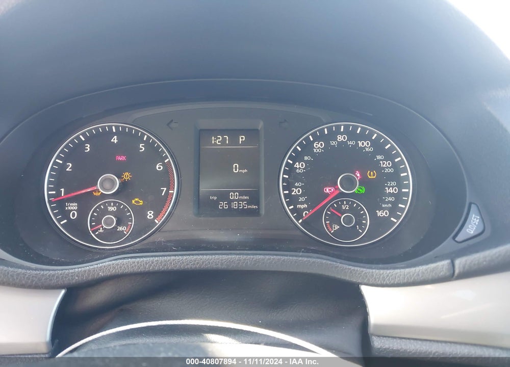 2012 VOLKSWAGEN PASSAT 2.5L S VIN: 1VWAH7A34CC096407