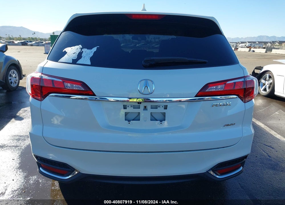 2016 ACURA RDX TECHNOLOGY   WATCH PLUS PACKAGES/TECHNOLOGY PACKAGE VIN: 5J8TB4H53GL024995