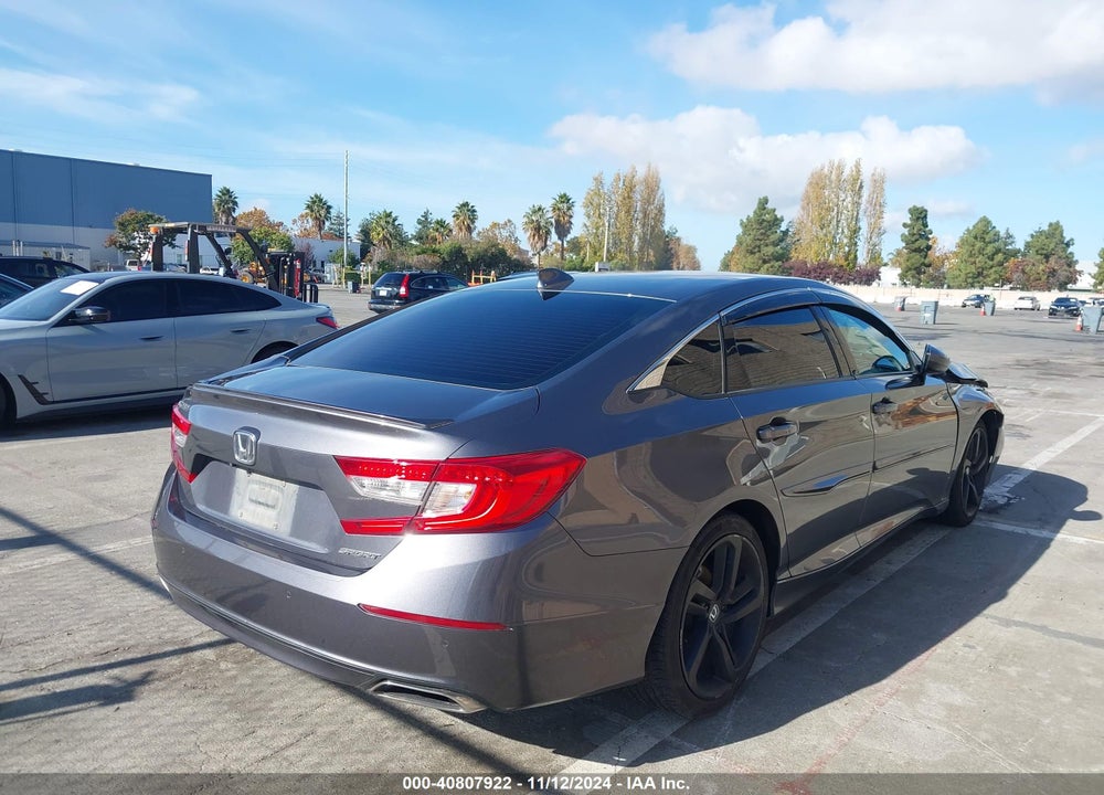 2018 HONDA ACCORD SPORT VIN: 1HGCV1F36JA155221