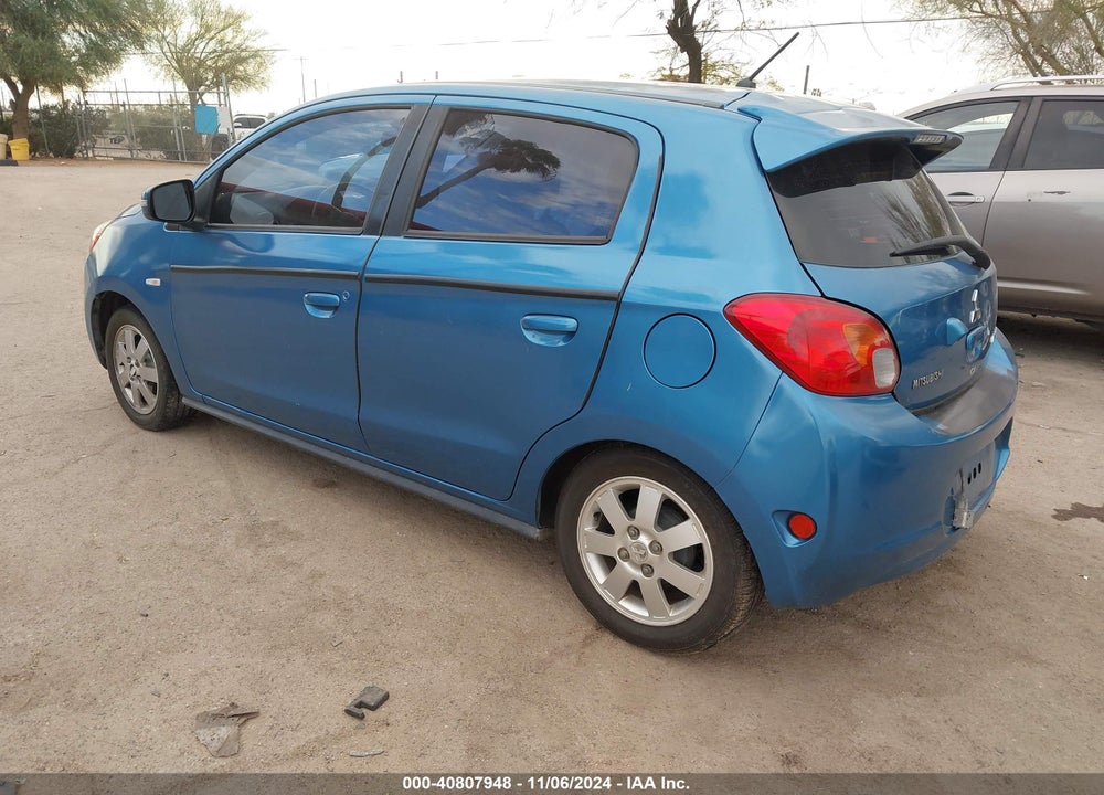 2015 MITSUBISHI MIRAGE ES VIN: ML32A4HJ3FH057820