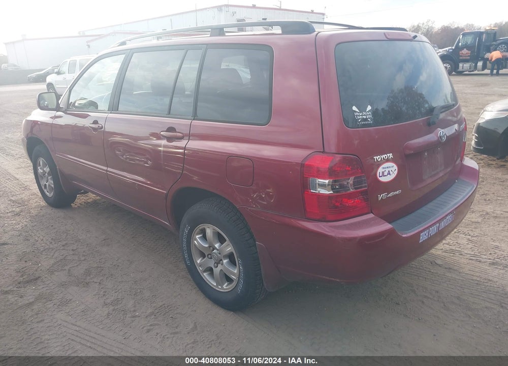 2006 TOYOTA HIGHLANDER V6 VIN: JTEEP21A860138104