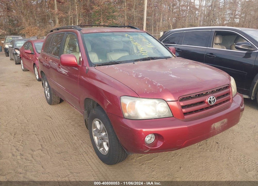 2006 TOYOTA HIGHLANDER V6 VIN: JTEEP21A860138104