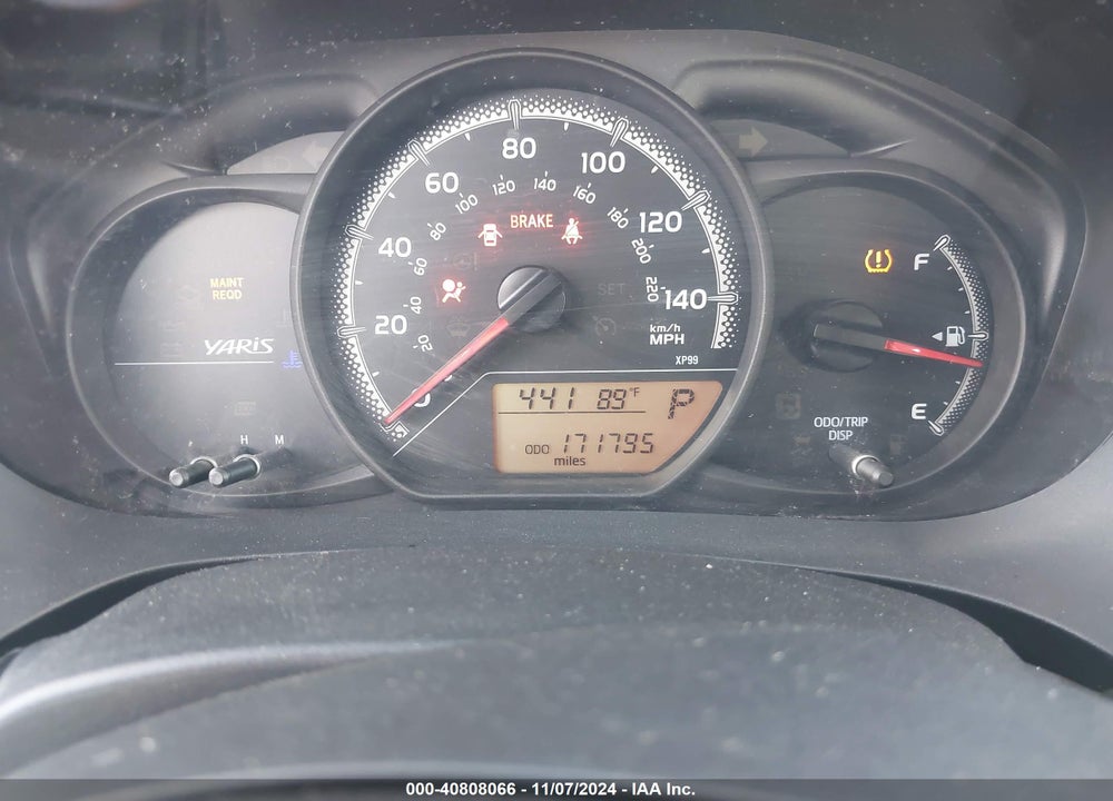 2015 TOYOTA YARIS LE VIN: VNKKTUD32FA034866