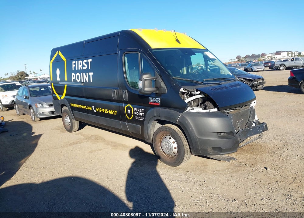 2022 RAM PROMASTER 2500 HIGH ROOF 159 WB VIN: 3C6LRVDGXNE123348