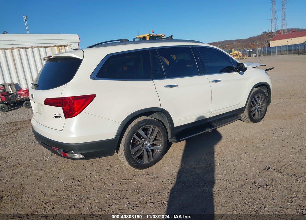 2017 HONDA PILOT ELITE VIN: 5FNYF6H04HB011153