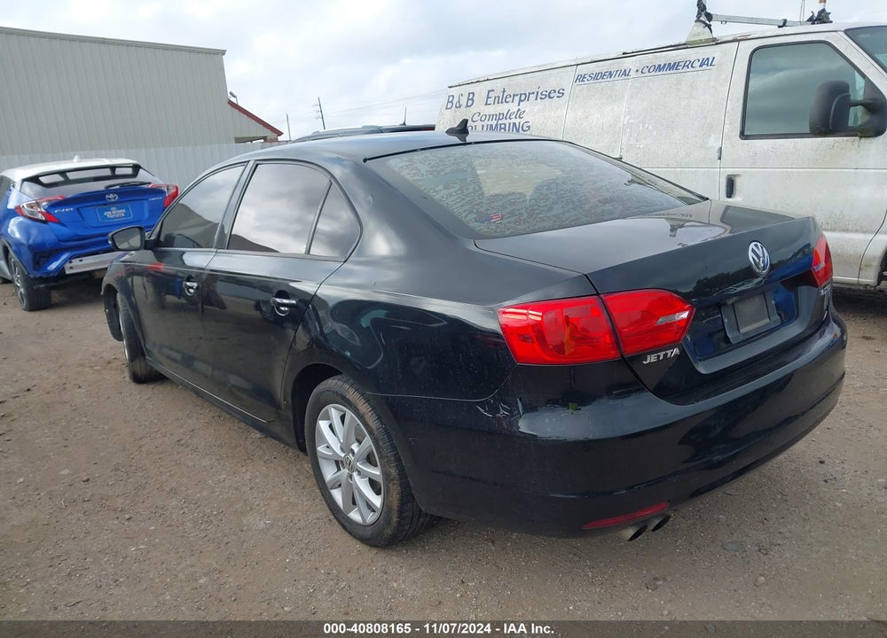 2012 VOLKSWAGEN JETTA 2.5L SE VIN: 3VWDX7AJ9CM313169