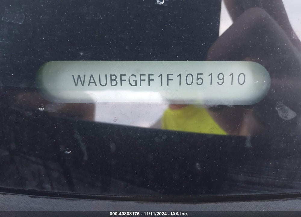 2015 AUDI A3 2.0T PREMIUM VIN: WAUBFGFF1F1051910