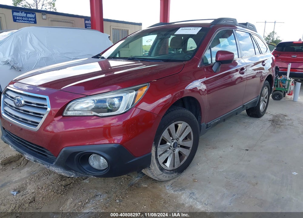 2016 SUBARU OUTBACK 2.5I PREMIUM VIN: 4S4BSACC7G3300136