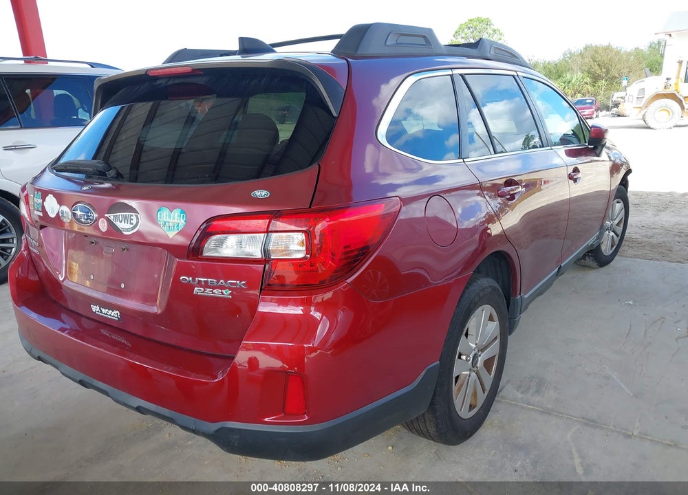 2016 SUBARU OUTBACK 2.5I PREMIUM VIN: 4S4BSACC7G3300136