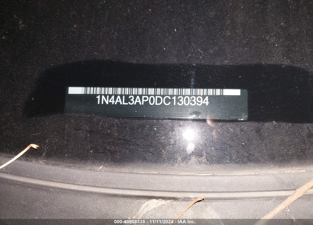2013 NISSAN ALTIMA 2.5 SV VIN: 1N4AL3AP0DC130394