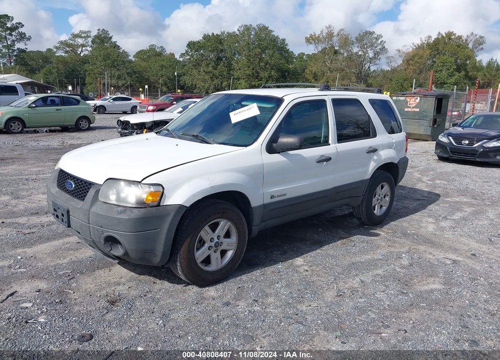 2006 FORD ESCAPE HYBRID VIN: 1FMYU96H46KD48739