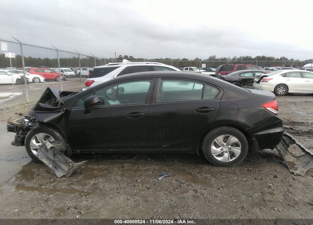 2013 HONDA CIVIC LX VIN: 19XFB2F58DE015782